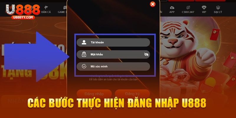 Hướng dẫn đăng nhập U888 chỉ trong nháy mắt cho Newbie