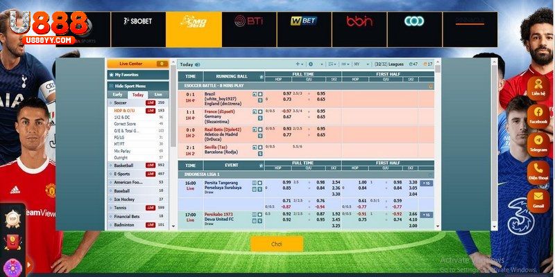 Sức hút khó cưỡng lại của hệ thống kèo nhà cái U888