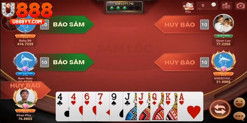 Luật chơi Sâm Lốc U888 cho người mới bắt đầu